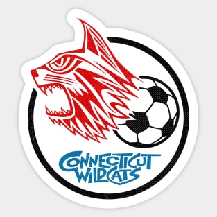 Defunct Connecticut Wildcats Soccer 1974 Sticker